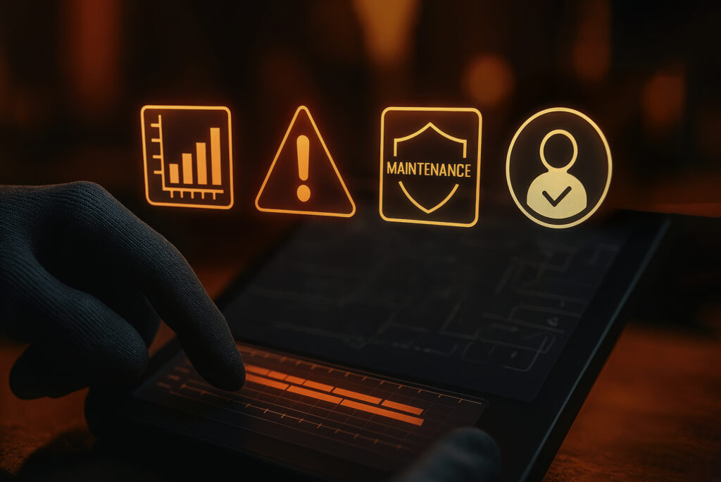 cyber security protection firewall interface concept