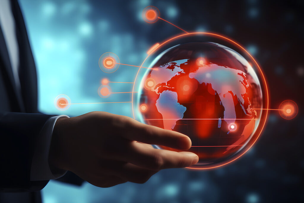 cyber security protection firewall interface concept