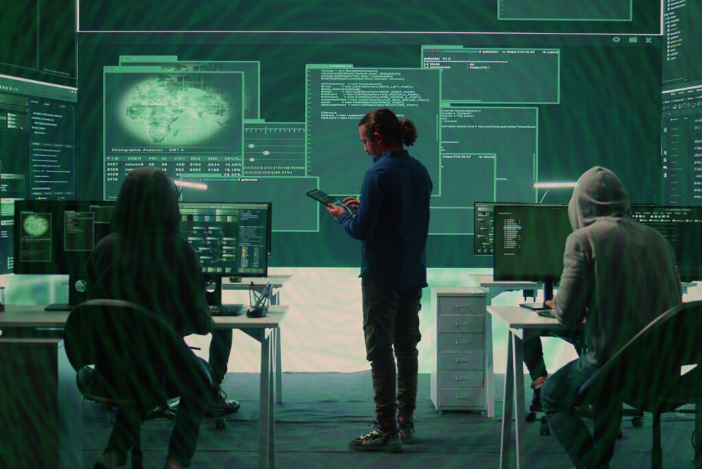 cyber security protection firewall interface concept