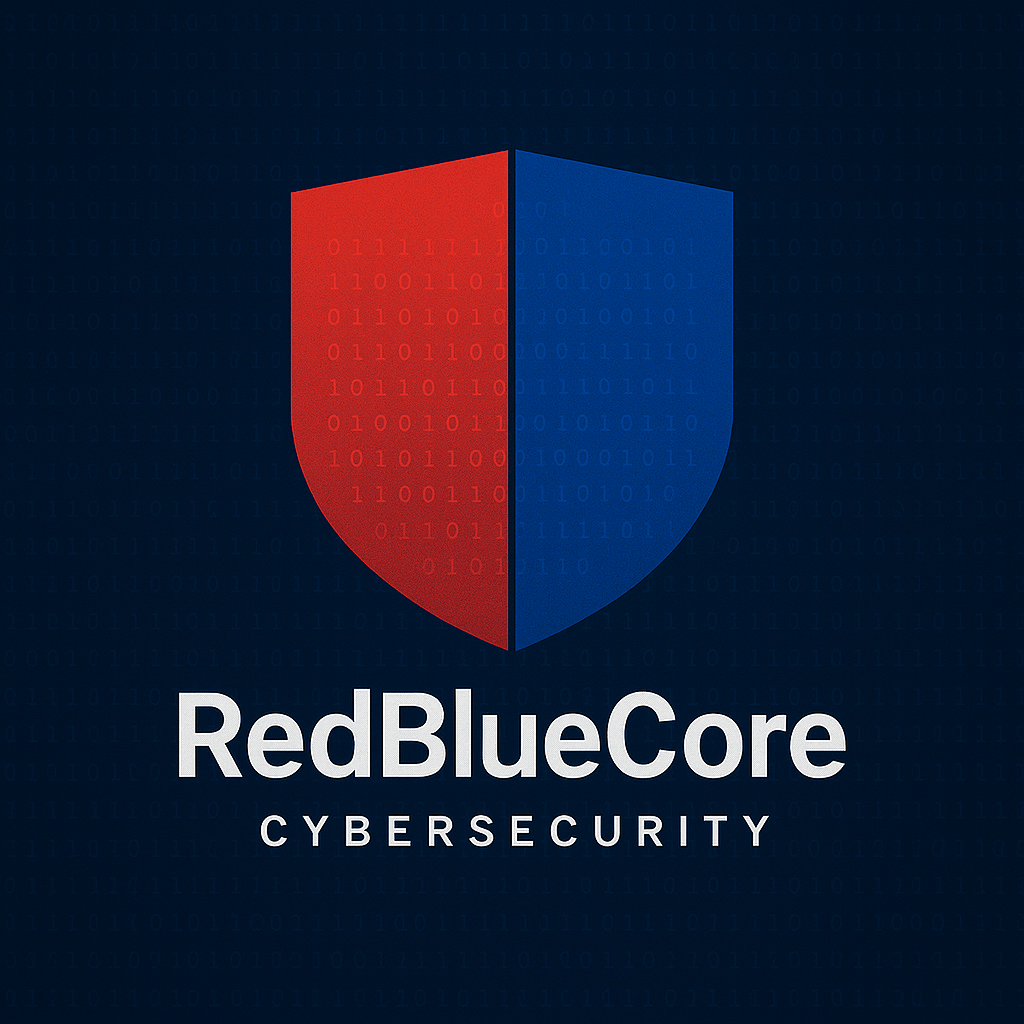 red blue core logo